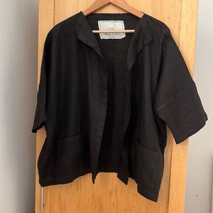 Kimono style linen cardigan jacket